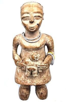 Art Africain Tribal - Ancienne Maternité Ewe Togo - African Maternity - 32,5 Cms