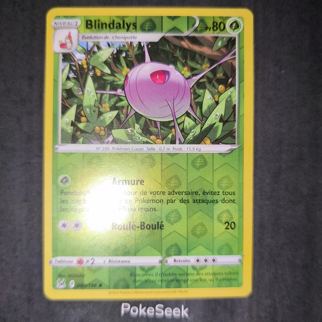 CARTE POKÉMON REVERSE Blindalys 009/196 EB11 Epée Bouclier Origine ...