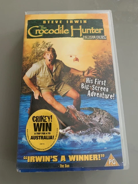 THE CROCODILE HUNTER Collision Course Steve Irwin VHS Movie Video ...