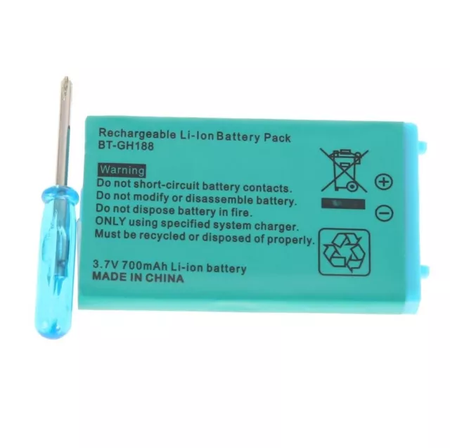 Batterie pour Nintendo GBA SP GameBoy Advance SP -  850 mah - 3,7 V - tournevis 3