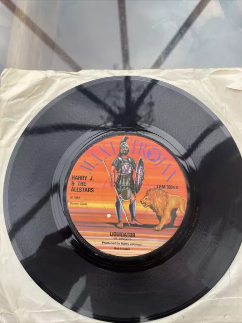 Reggae 7” vinyl record - “Liquidator” by Harry J & The Allstars on Maxi Trojan