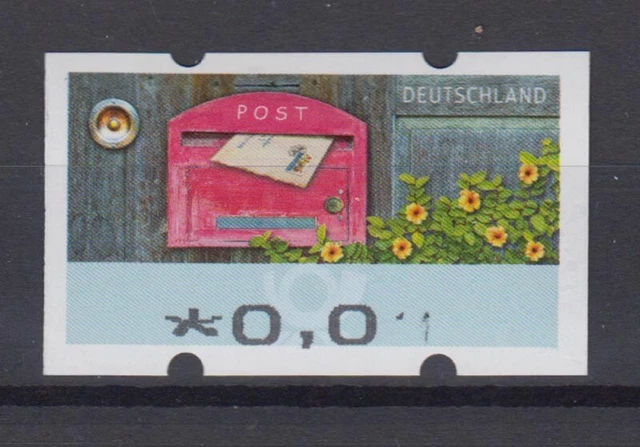 Bund ATM 2017 Mi.9 Fehldruck 0,01 € ohne Nr. verstümmelter Aufdruck ** /44