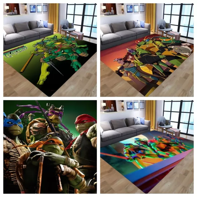 Kinder 3D Teenage Mutant Ninja Turtles Teppich Fußmatte Türmatte Mode Bodenmatte
