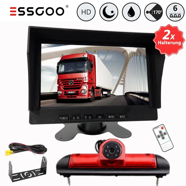 Telecamera di retromarcia IP68 con monitor 7" per Fiat Ducato Peugeot Boxer Citroen Jumper