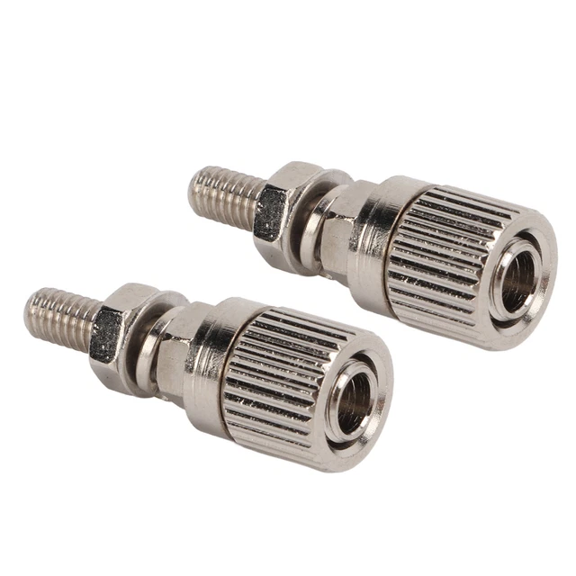 2Pcs Current Terminal M4x27mm Practical Small Compact Electronic Parts Accessory