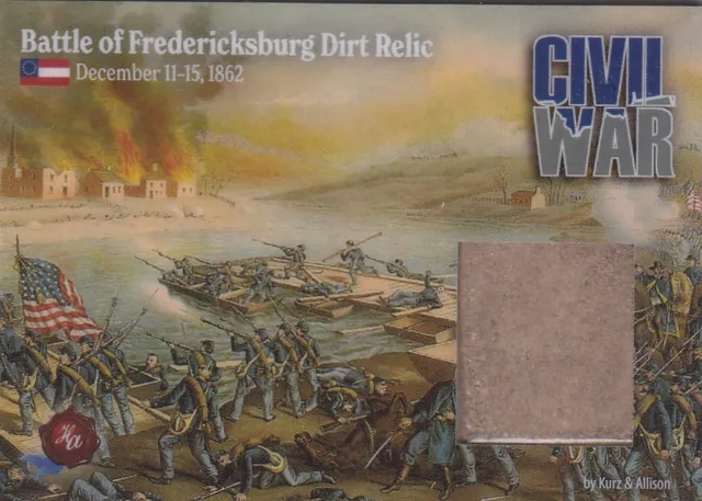2022 2023 Historic Autographs Civil War Battle Of Fredericksburg Dirt Relic /200
