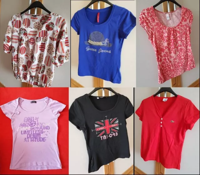 Only, H&M, .... Kleiderpaket Oberteile süße Bluse + 5 TShirts Gr.: ca. 152