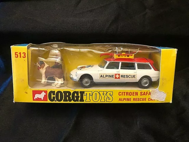 tres tres rare corgi toys ref 513 citroen safari alpine rescue