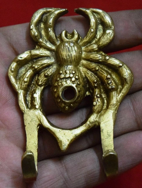 Brass Coat Hanger Golden Spider Shape Victorian style Bathroom Wall Hook DecMJ73
