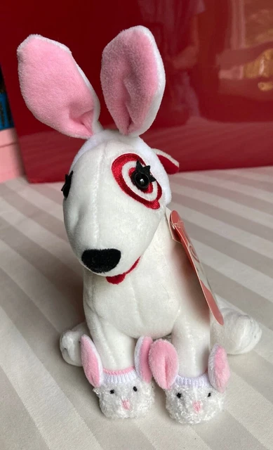 Target Hoppy Bullseye Plush Dog with Bunny Ears & Shoes New with Tag 2002