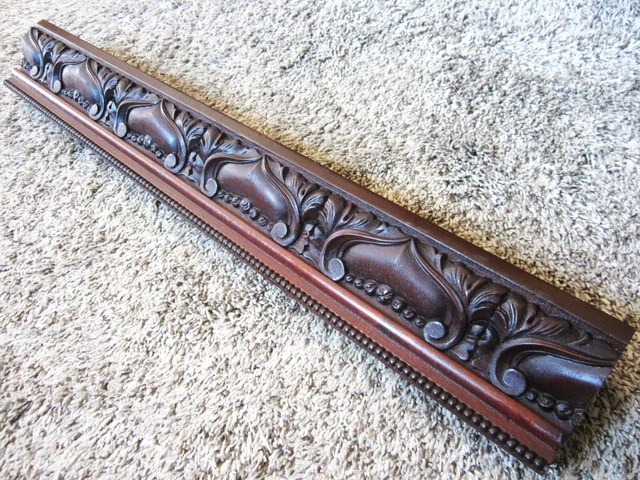 Carved Mahogany Architectural Wall Shelf? Victorian Knick Knack Art Nouveau Trim