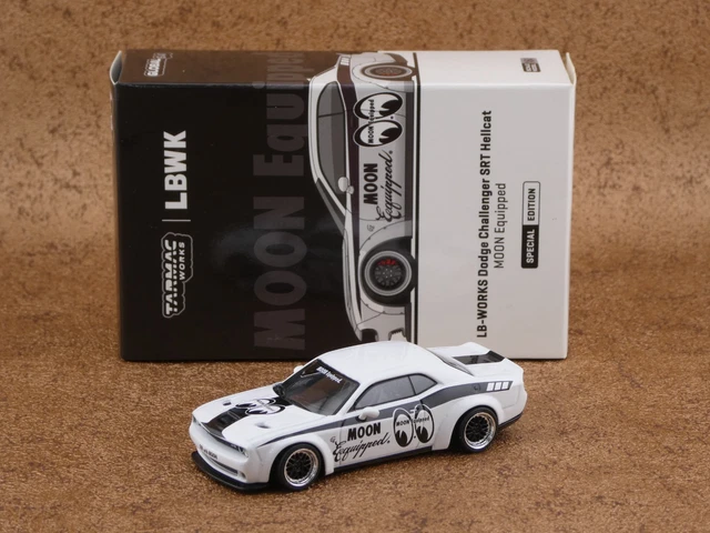 TARMAC WORKS LBWK Dodge Challenger SRT Hellcat Moon Equipped 1/64 scale ...