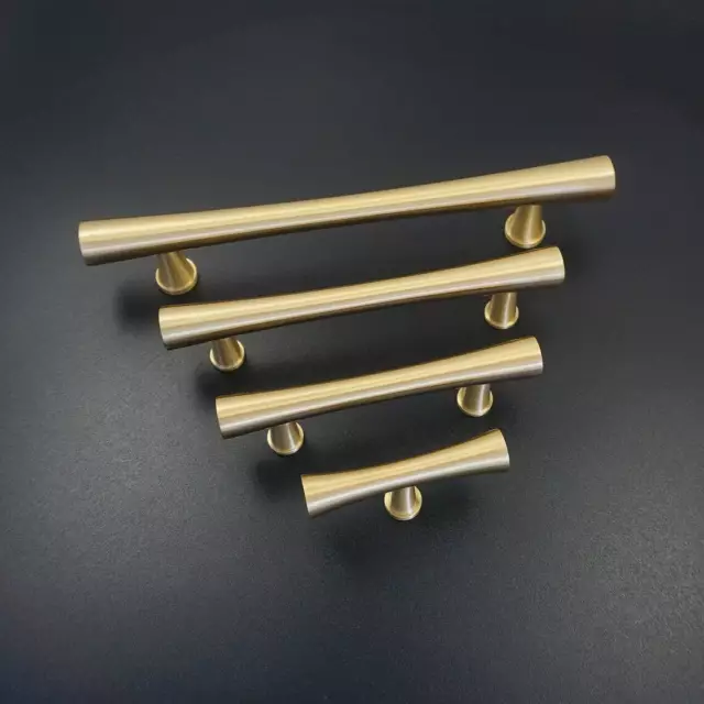 Solid Brass Cabinet Handles Drawer Pulls Knobs Dresser Pulls Gold Cupboard Pulls