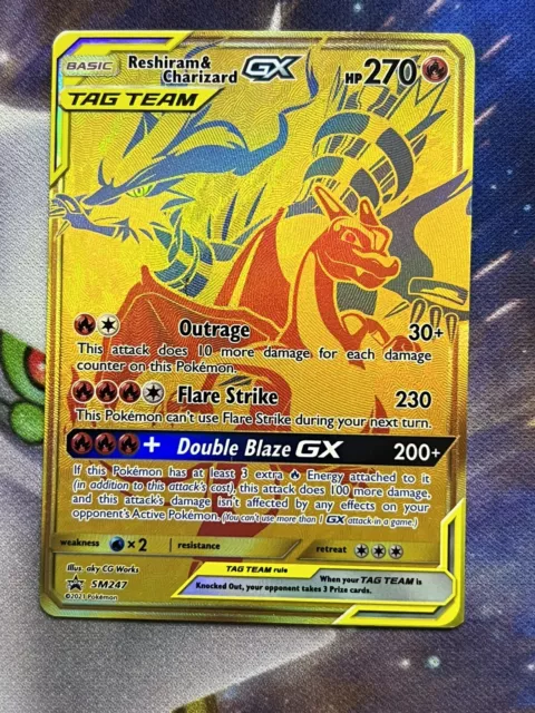 Reshiram Charizard GX SM247 Pokemon Card NM 1