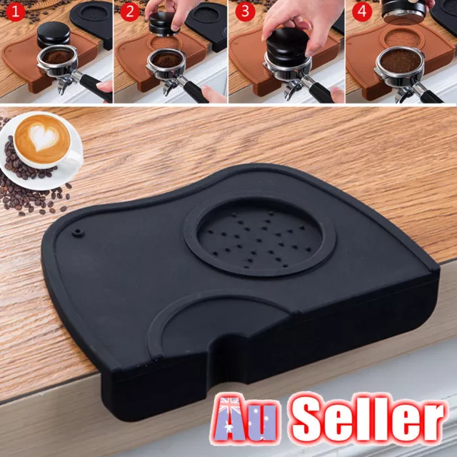 Coffee tamping mat Pad Tamper Art Holder Rest Latte Safe Silicone Espresso Pen