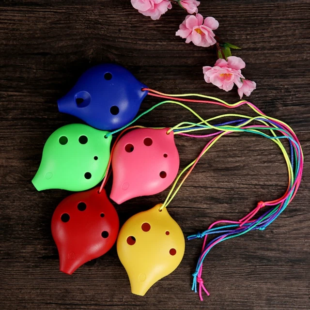 1* 6 trous flûte en plastique alto ton C Ocarina peut décorer votre maison