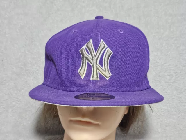 NEW ERA NEW 59FIFTY New York Yankees Fitted Hat Cap Purple Size 7 3/8 £ ...