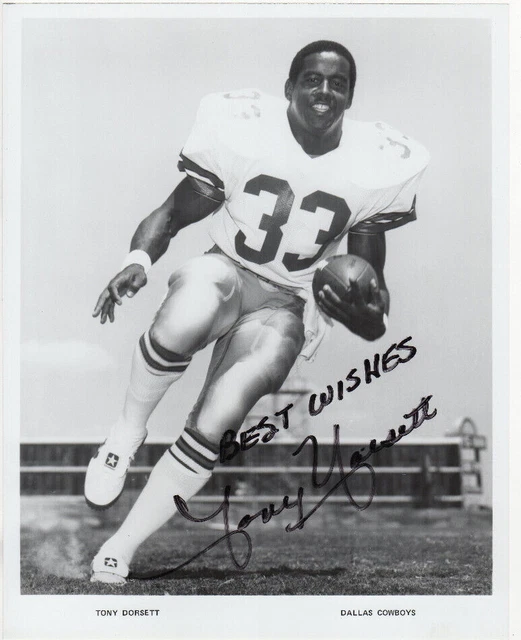 Tony Dorsett Dallas Cowboys signed 8x10 Heisman Trophy Winner