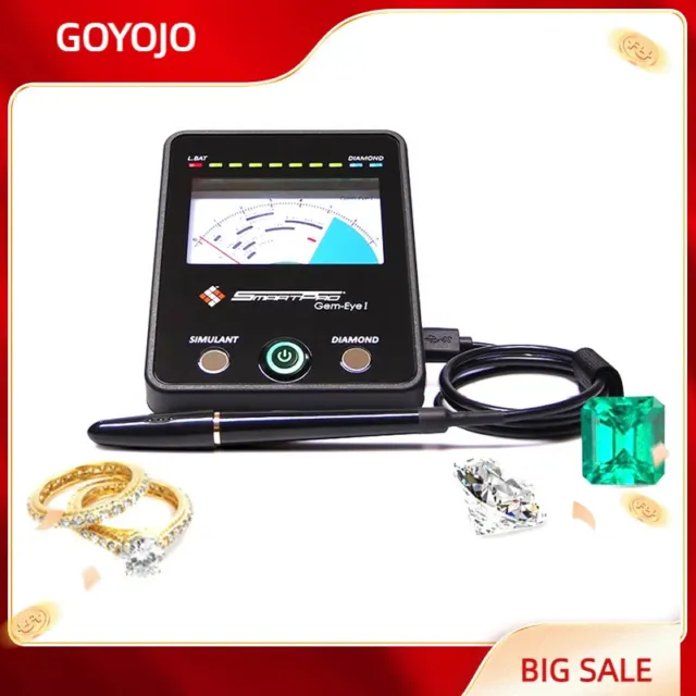 High Accuracy Professional LED Diamond Tester Jewelry Gem Selector Test Pen  Tool