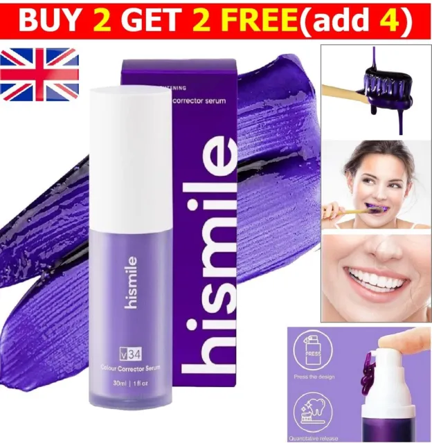 Hi smile v 34 Colour Corrector Tooth Stain Removal Purple Teeth Whitening