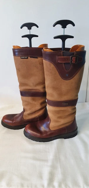 Dubarry Tipperary goretex leather boots Size 3 Excellent Condition Walnut