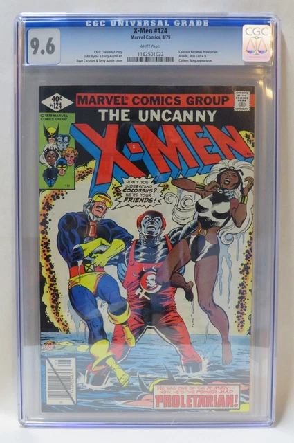 X-Men #124 CGC 9.6 Vol 1 White Pages Amazing Book! Colossus Becomes Proletarian