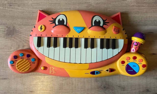 My B. Toys Meowsic Orange Cat Piano Keyboard Music Toy