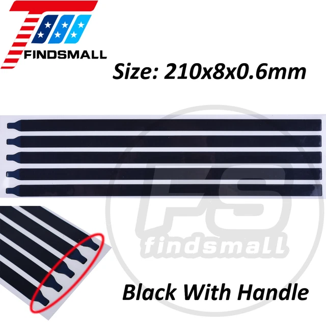 5-50pcs Black Pull Tabs Stretch Release Adhesive Strips for LCD Screen Panel