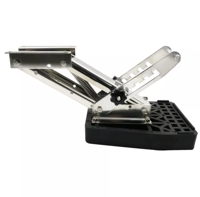 Stainless Steel 20hp Outboard Motor Bracket Kicker for Boat UP Auxilary Trolling