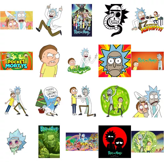 Rick and Morty Characters , iron on T shirt transfer. Choose image and size