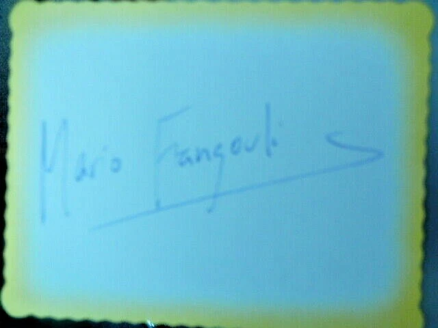 Mario  Frangoulis  -  Greek  Singer /  Actor    -  Autograph