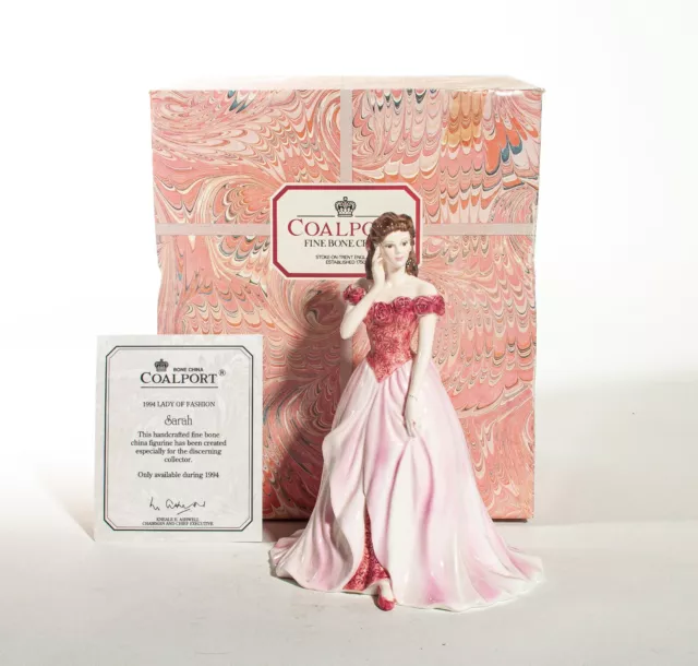 Coalport Ladies Figure 'Sarah' Boxed with Certificate- UK Made!