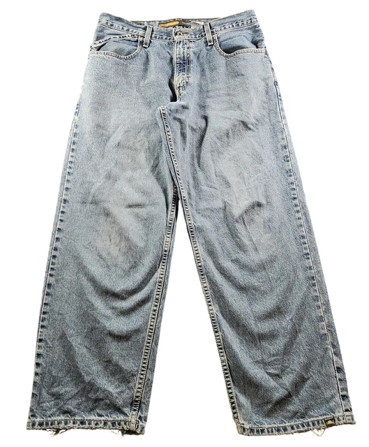 VINTAGE 90'S LEVIS Silver Tabs Loose Light Wash Baggy Jeans