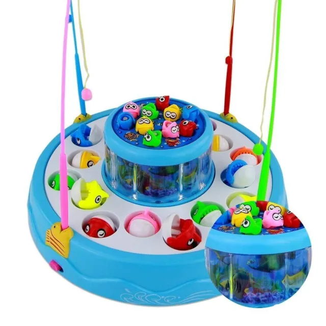 Juego de juguete para niños con peces de pesca con peces de 26 piezas, 2...