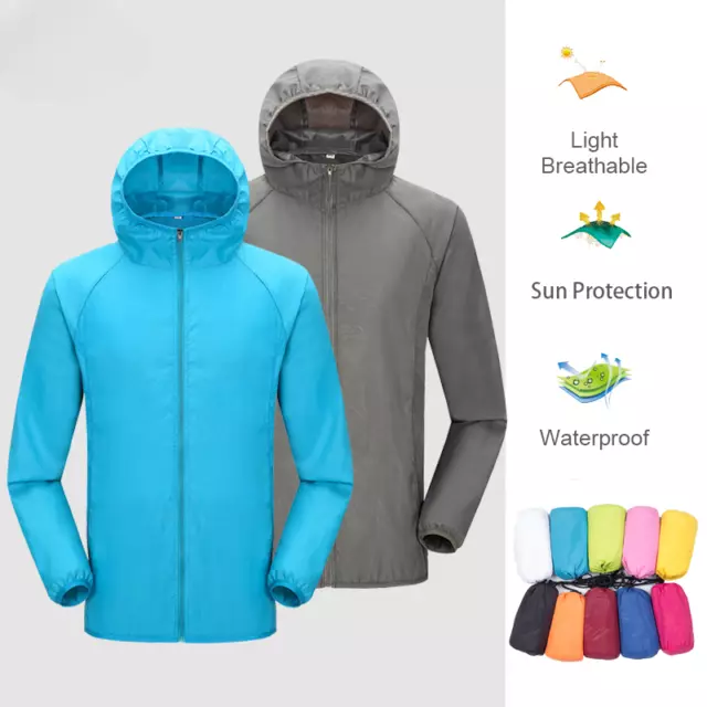 Camping Rain Jacket Waterproof Sun Protection Clothing Hunting Clothes Quick Dry