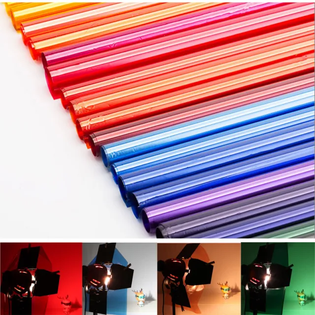 Colors Lighting Filter Gel Sheets 16x20" 40x50cm For Photo Camera Studio Lamp