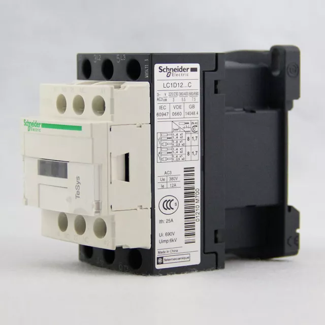 NEW Schneider Ac contactor LC1D12Q7C AC110V AC220V  #F2