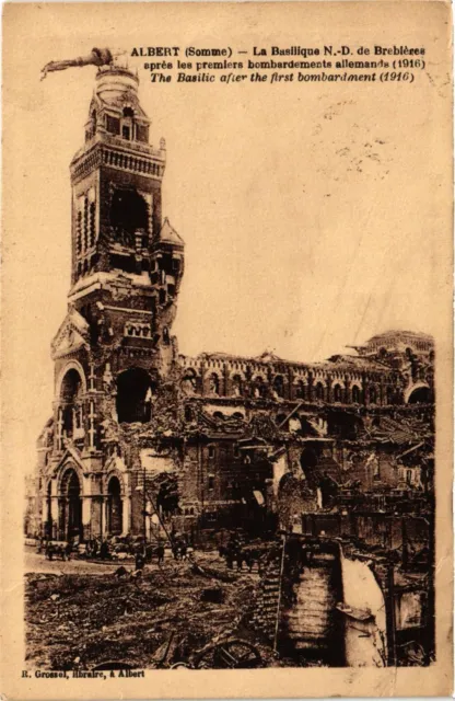CPA MILITAIRE Albert-La Basilique N.-D. de Brebléres aprés les premiers (315925)