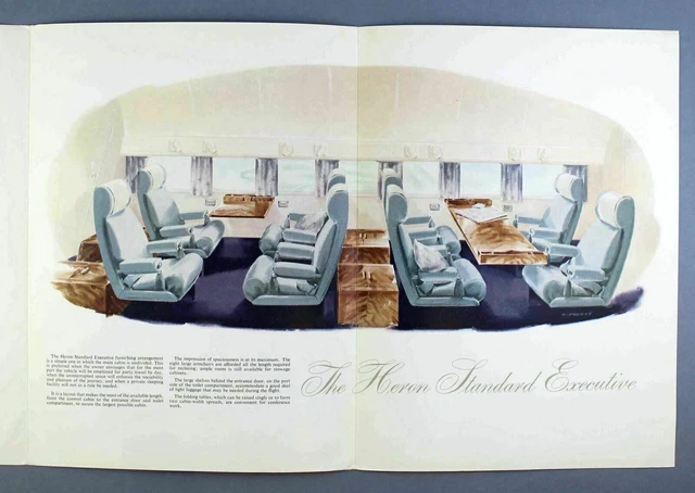 De Havilland Heron Standard Executive Manufacturers Sales Brochure Cutaways
