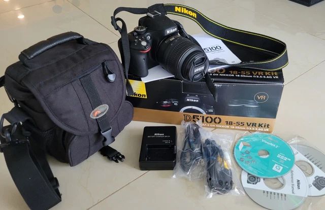 Nikon D5100 16.2MP Digital SLR Camera & AF-S DX 18-55mm EXCELLENT CONDITION 