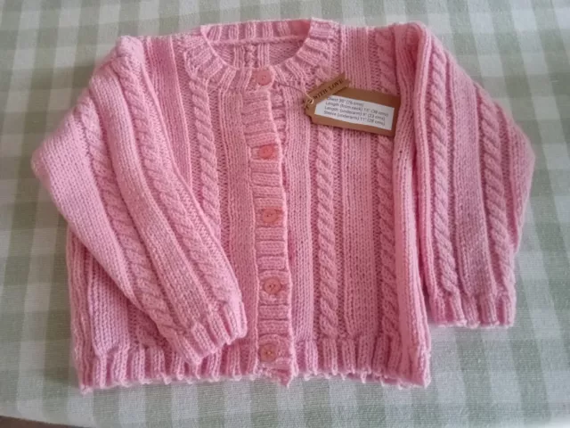 Hand knitted girls cardigan to fit 2-4 years