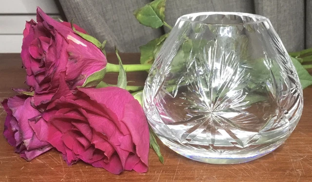 Edinburgh Crystal "STAR OF EDINBURGH" Tealight Votive 7.5cm Unsigned VGC