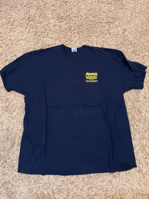 Dicks Last Resort DEA Drink Every Afternoon Navy Blue Shirt 2XL San Francisco SF