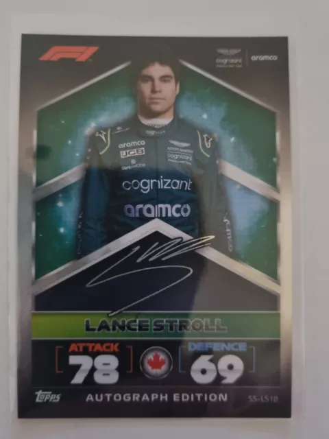 Topps Turbo Attax 2022 - Lance Stroll - Autograph Edition - SS-LS18 - Autogramm