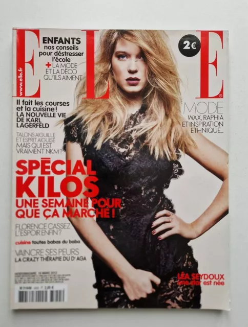 Magazine mode fashion ELLE French #3455 16 mars 2012 Lea Seydoux