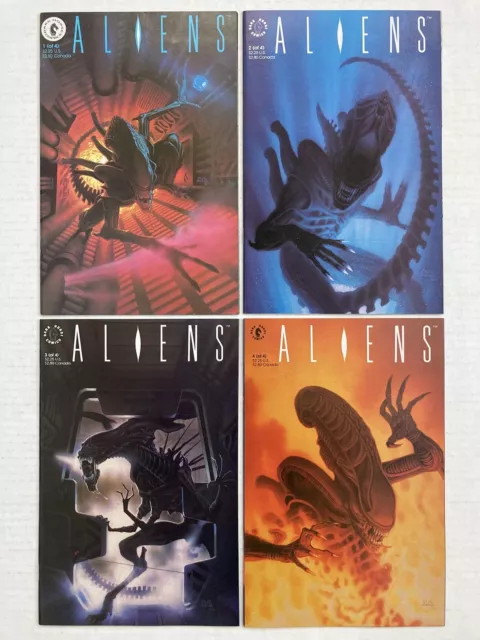 Aliens #1-4 1989 Vol 2 Full Set Dark Horse Comics Movie Nm Sharp Unread 1Owner