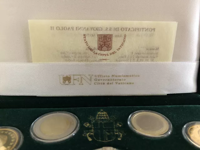 Vatikan KMS Kursmünzensatz 2005 PP.  1 Cent - 2 Euro 3