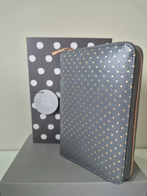 Brand New Kikki.K Leather Planner Zip Medium OH SO LOVELY *rare 2018*