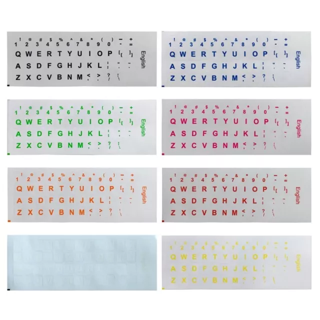 18x6.5cm Keyboard Layout Sticker English Letters Proetcion Film for Keypads