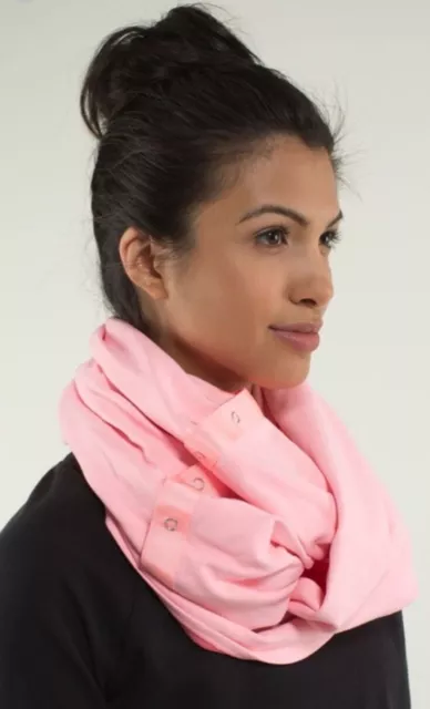 Lululemon Womens Vinyasa Scarf Wrap Shawl Wrap Luon Light Hot Pink